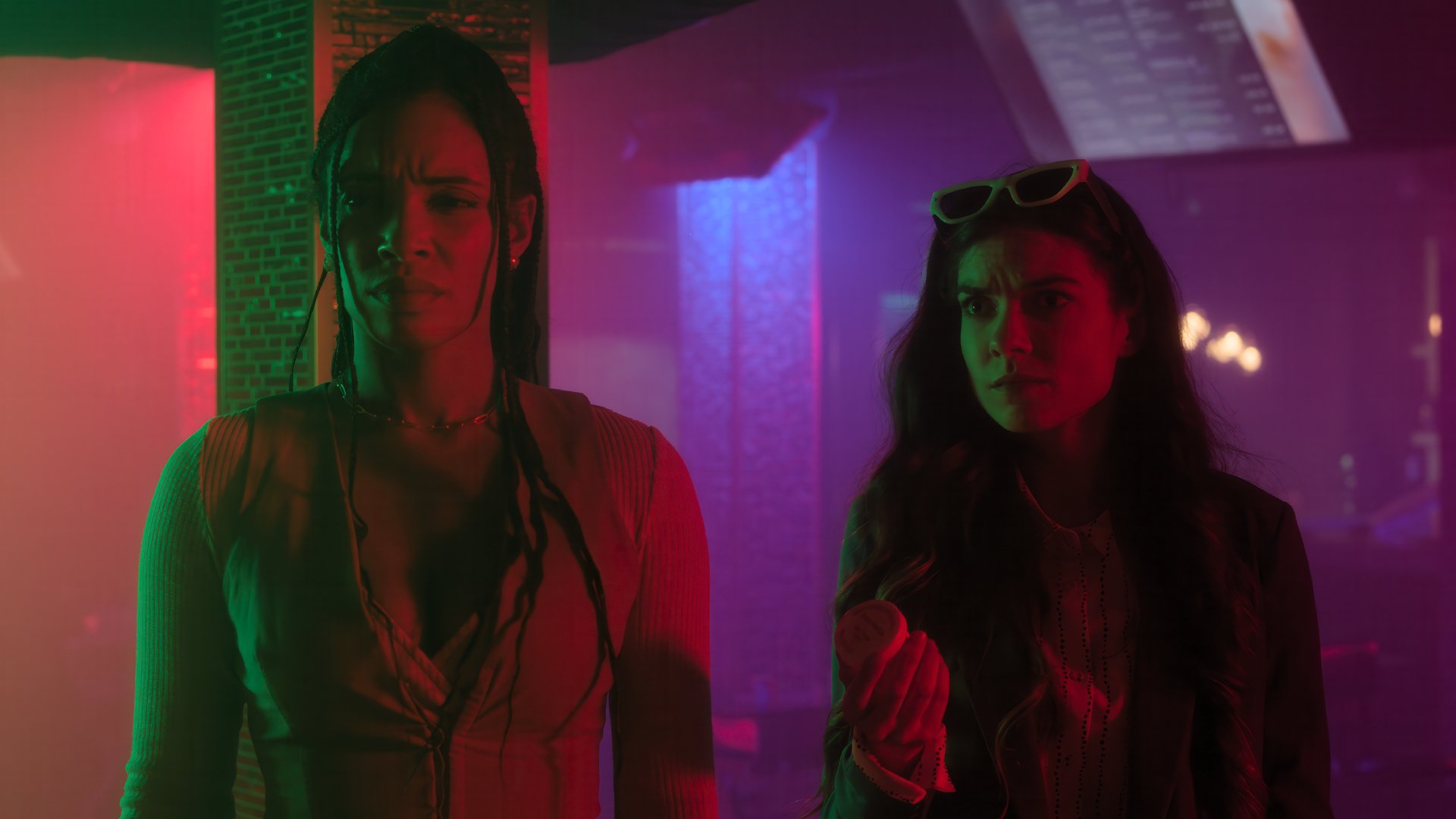 Still from Murder, She Toked