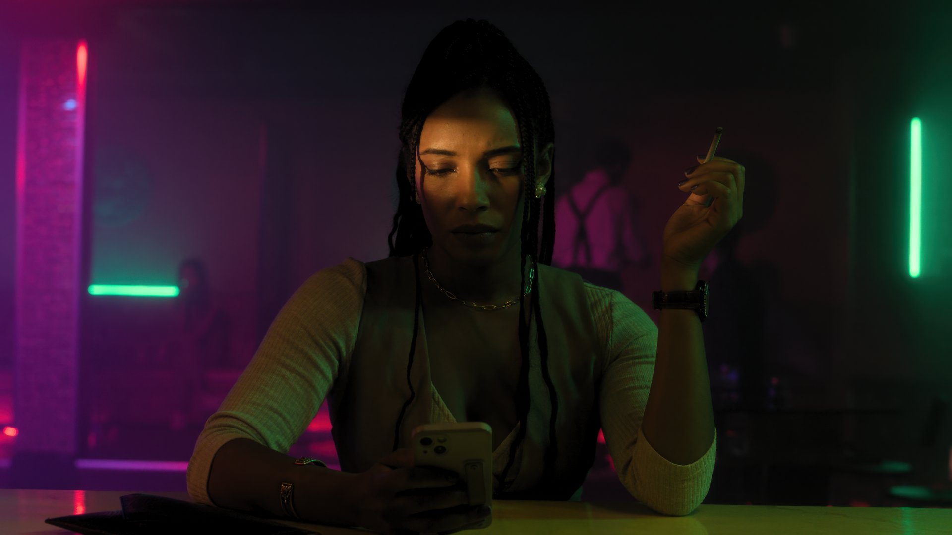 Still from Murder, She Toked